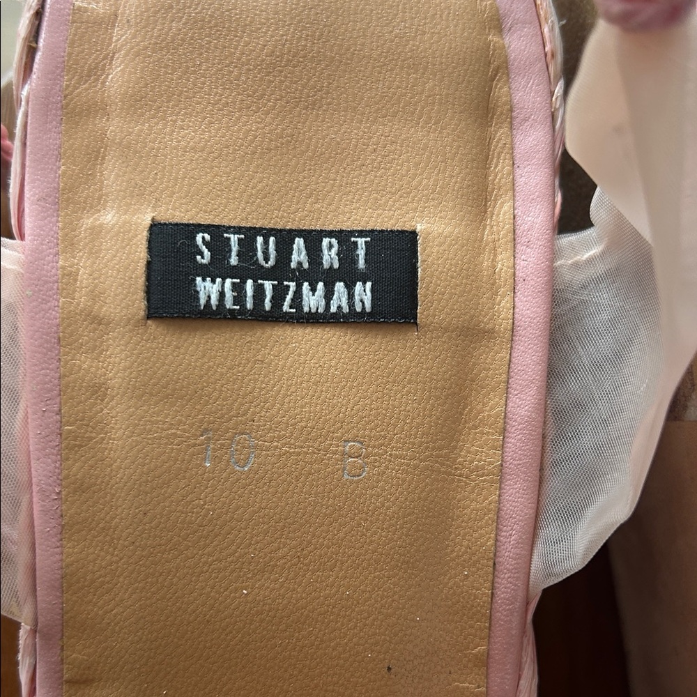 Stuart Weitzman Elegant Pink Floral Women's Shoes - Picture 7 of 7